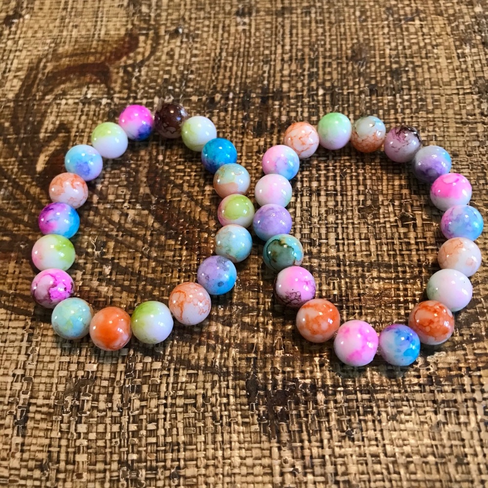Handmade mommy and me unicorn bracelets